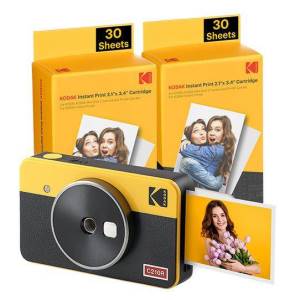 Kodak mini shot 2 retro c210r fotocamera istantanea +60 fogli yellow