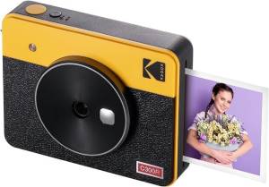 Kodak mini shot 3 retro c300r fotocamera istantanea +60 fogli yellow