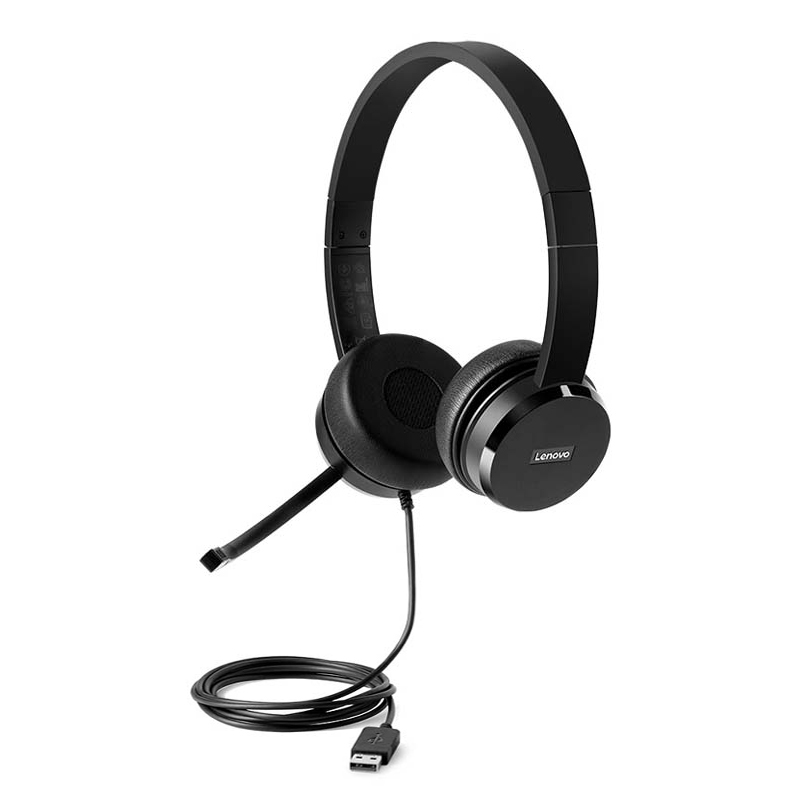 CUFFIE LENOVO 100 CON MICROFONO USB | Nonsoloinformatica Pc Desktop