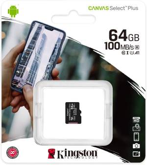 Kingston Micro SD 64GB Classe 10 SDCS2/64GB SENZA Adattatore foto 2