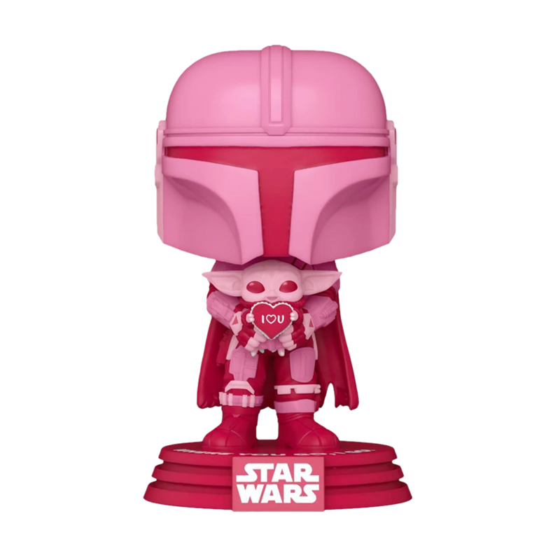 Funko pop mando w/grogu (60122) - star wars - num. 498.