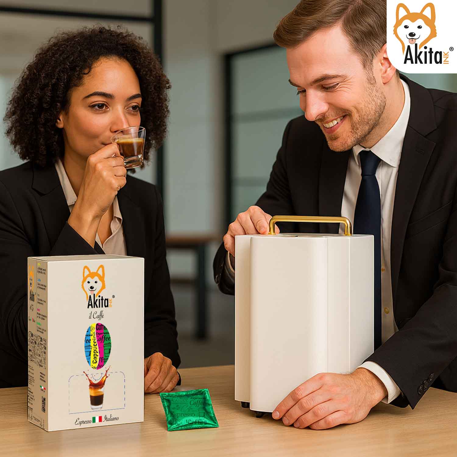 Caffe' Akitaink Cialda Miscela Decaffeinato - 50 Cialde Ese foto 4