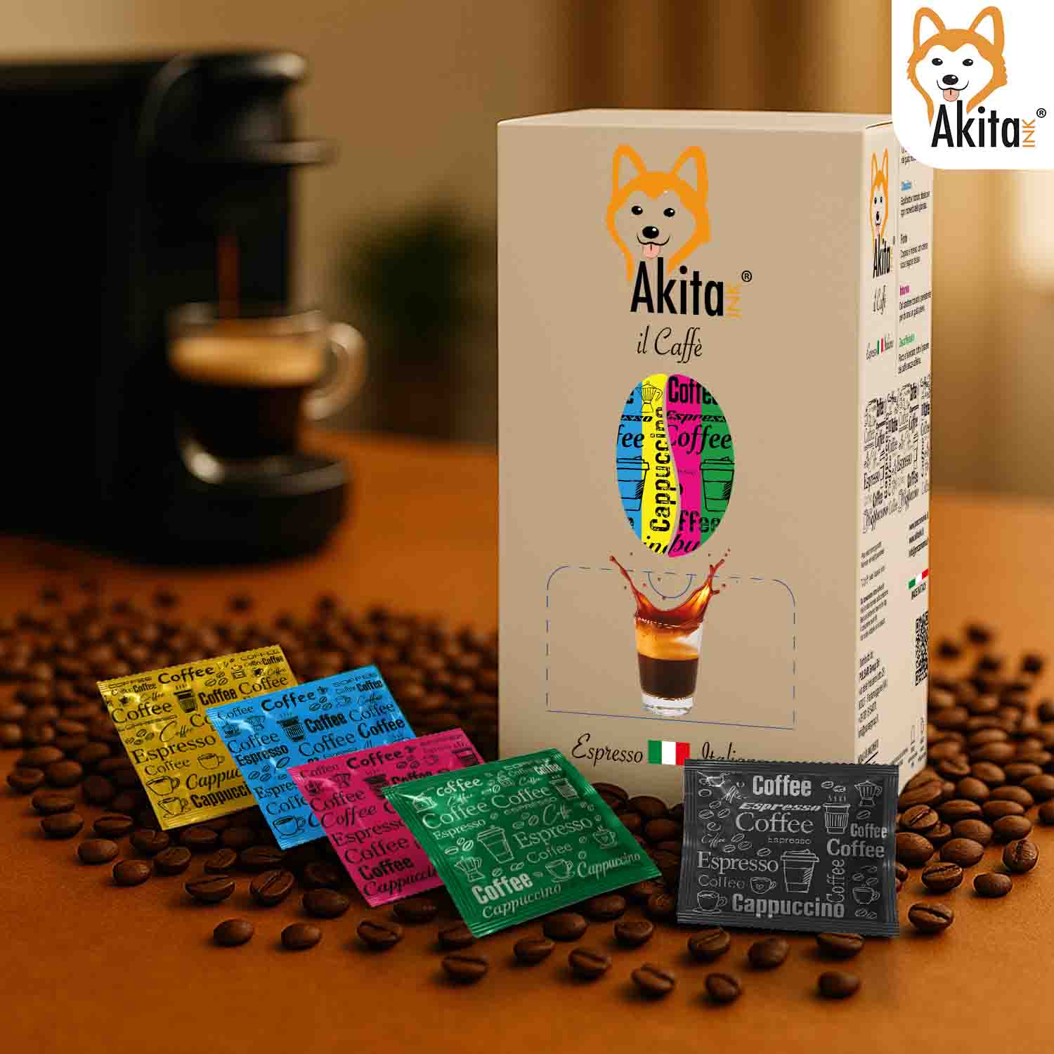 Caffe' Akitaink Cialda Miscela Classico - 50 Cialde Ese foto 4