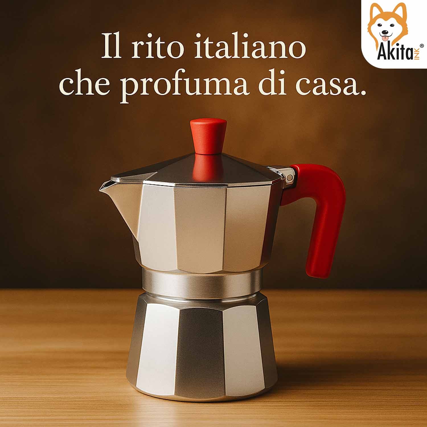 Caffettiera Moka Alluminio 2 Tazze Antigoccia Rossa foto 6