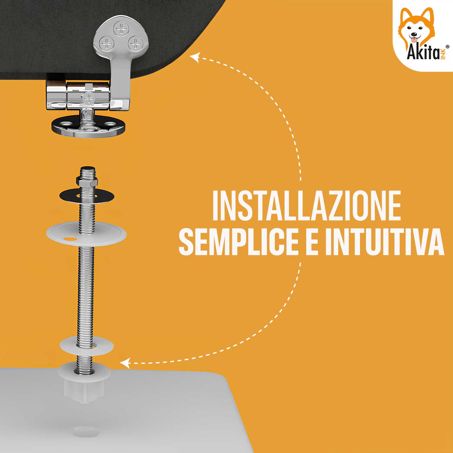 AKITAInk Sedile wc universale Copriwater in legno per bagno Coprivaso NERO foto 4