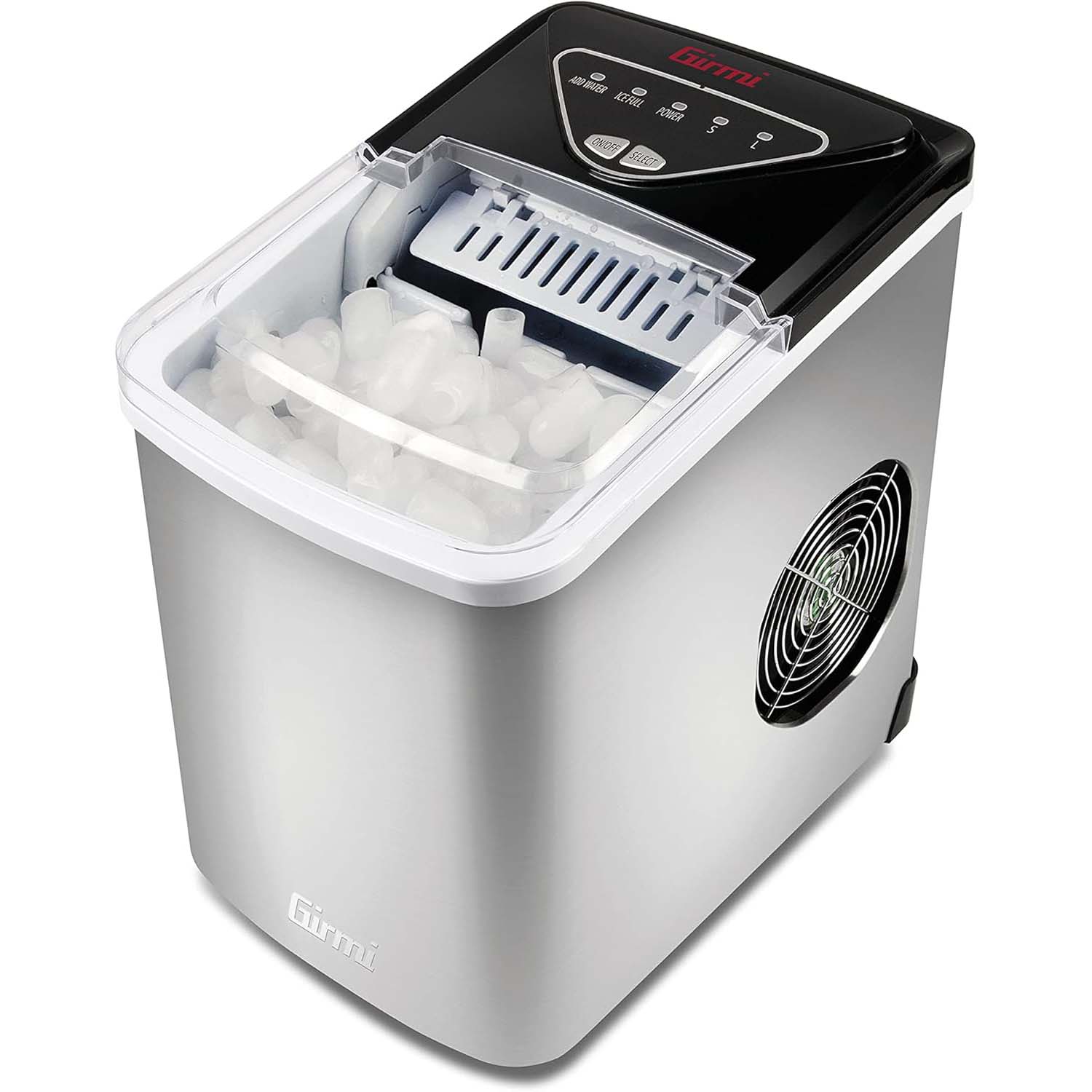 Macchina ghiaccio girmi gh77 12kg 2 misure cubetti 2l.
