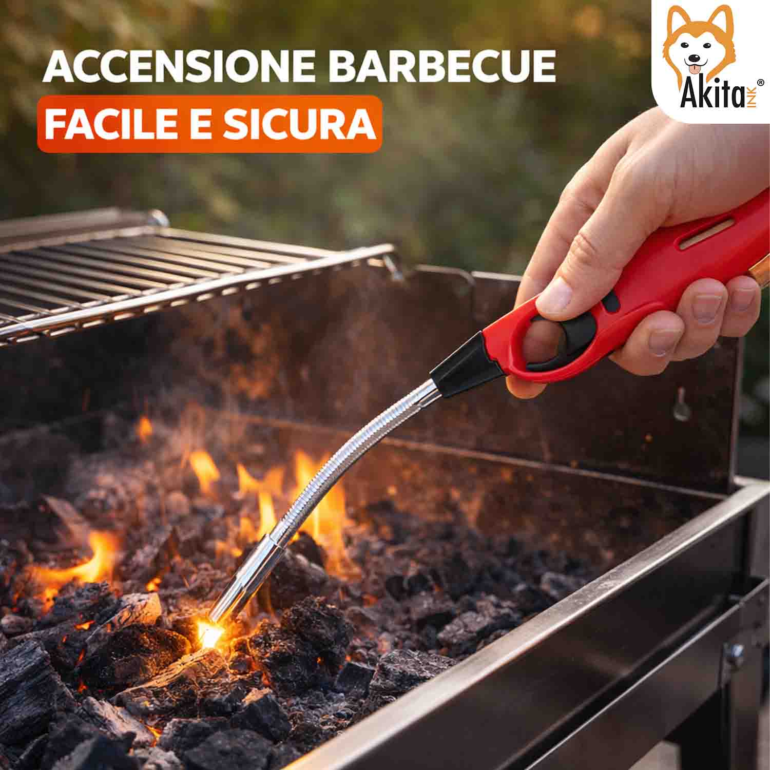 Set 5 Accendini Flessibili a Gas Accendigas Ricaricabili foto 3