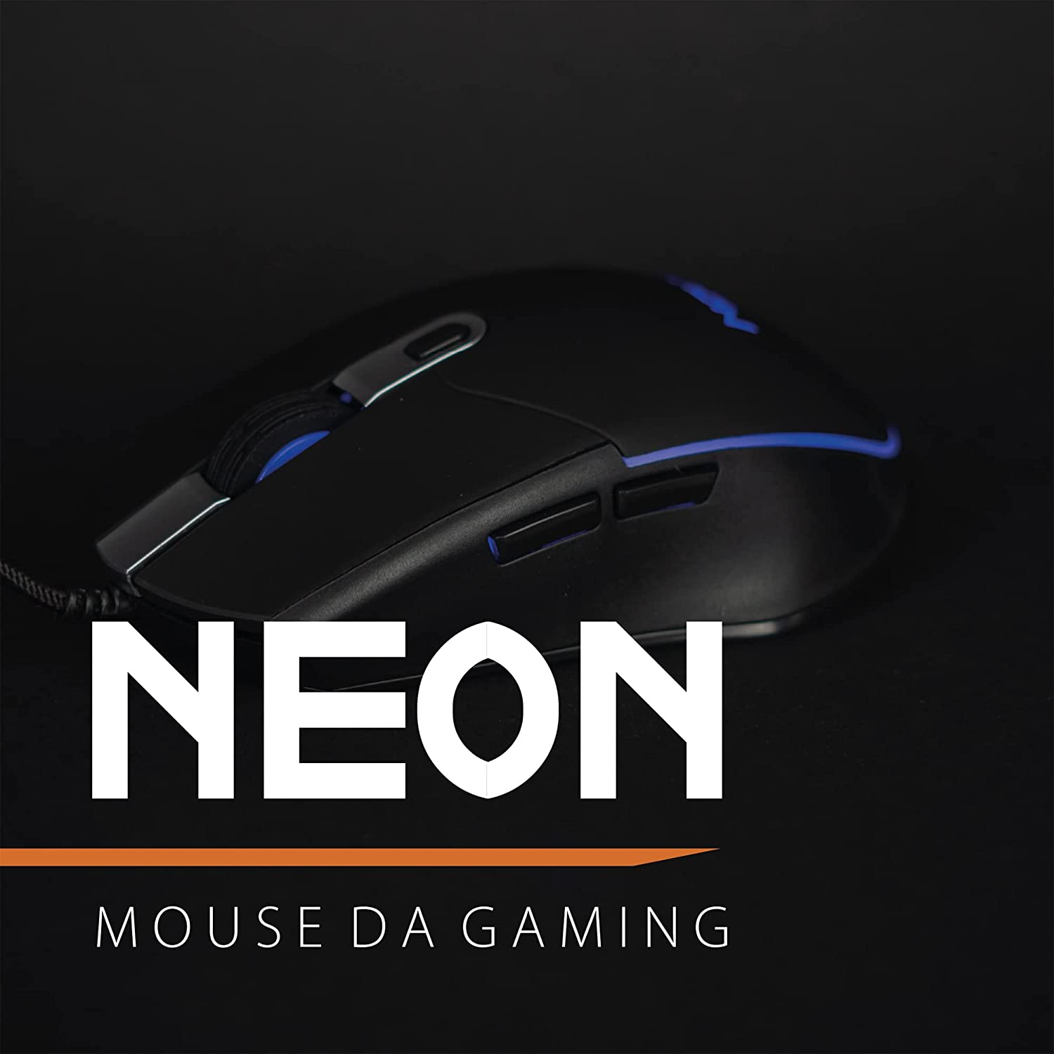 Mouse usb gaming Noua neon illuminazione led a 4 colori  foto 6