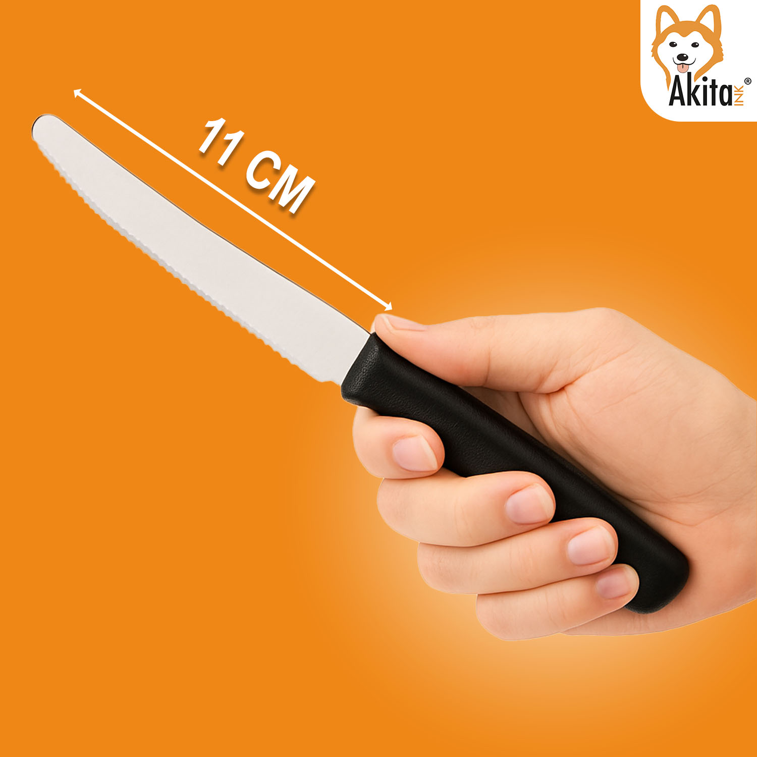 Set 6 Coltelli da Tavola con Lama Dentata foto 6