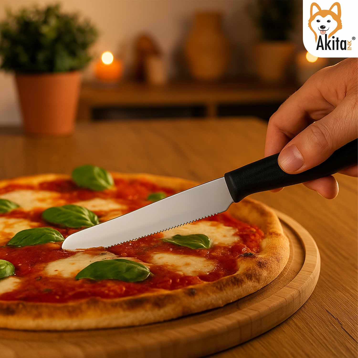 Set 6 Coltelli da Tavola con Lama Dentata foto 3