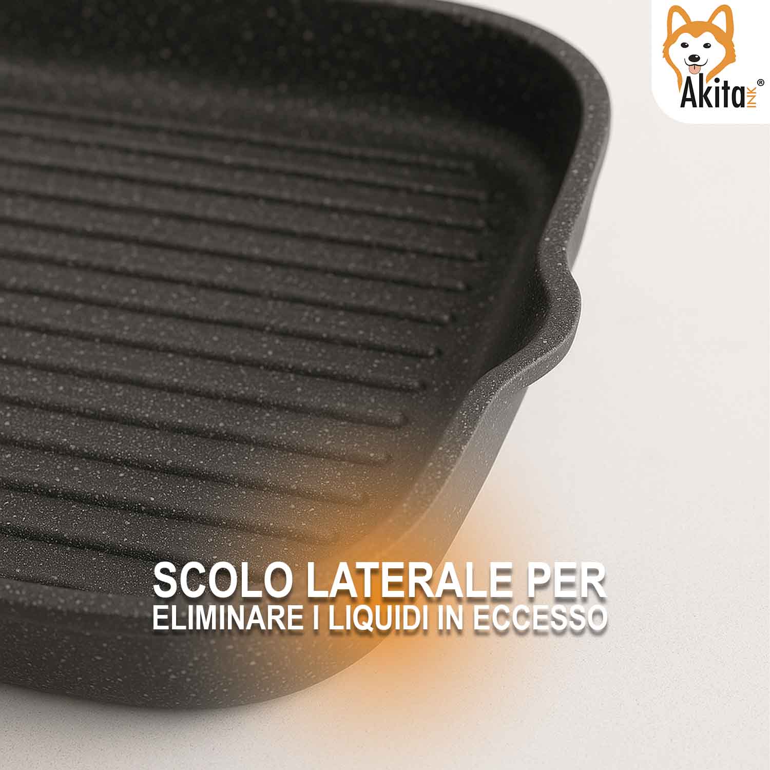 Bistecchiera Energika 28x28 cm Effetto Pietra Induzione foto 6