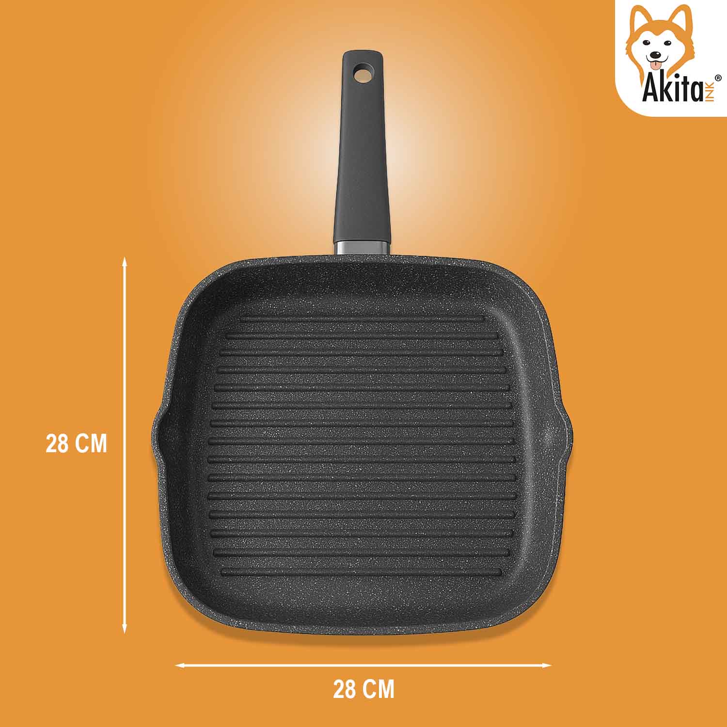 Bistecchiera Energika 28x28 cm Effetto Pietra Induzione foto 5