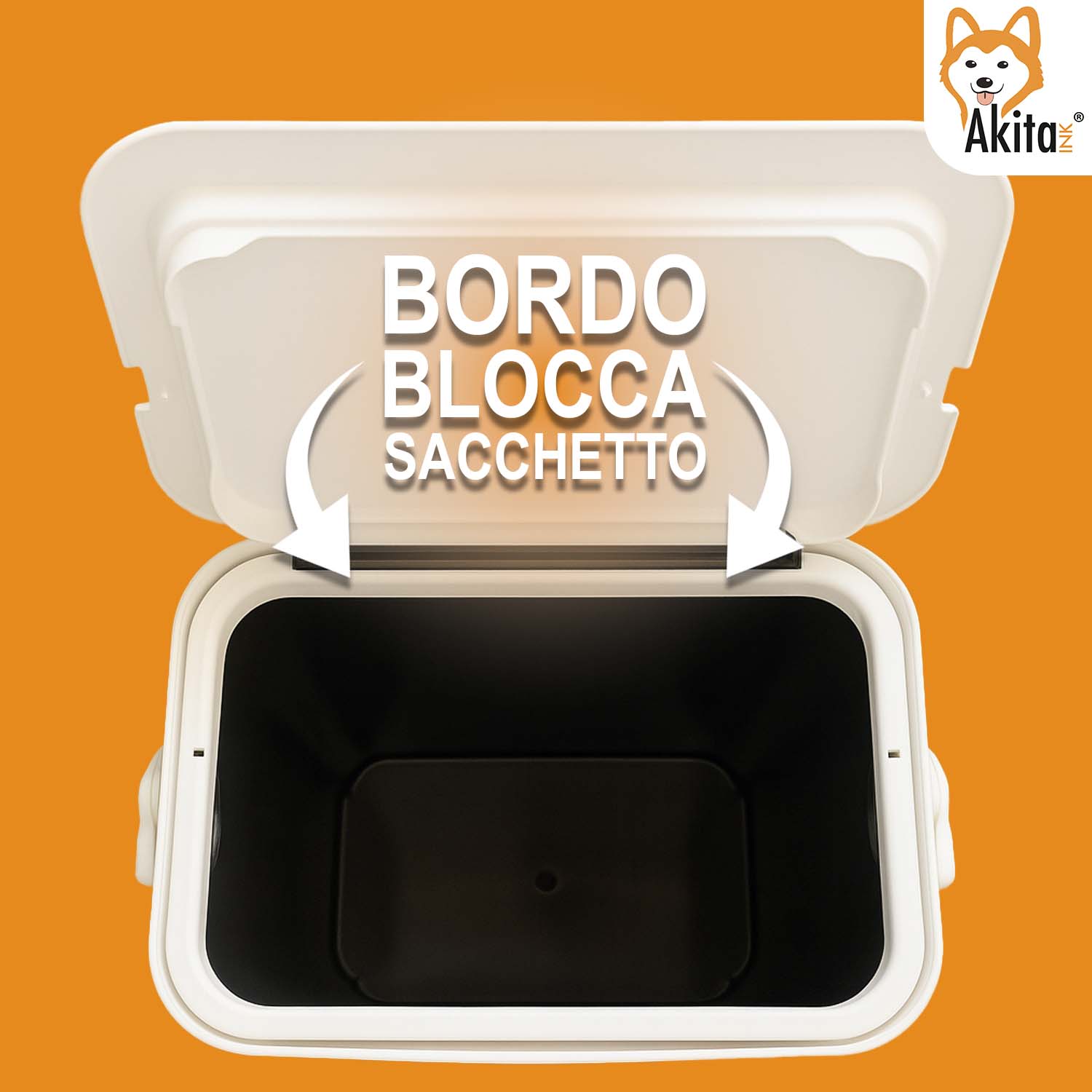 Tris Pattumiere Moda 10L con Manico Blocca-Apertura foto 3