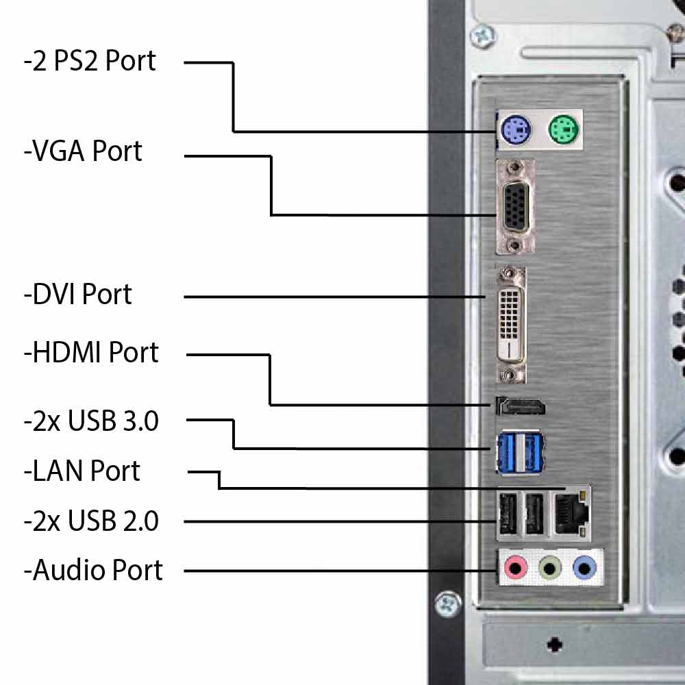 Kit Pc fisso Intel 8gb ram hdd 1tb monitor mouse tastiera altoparlanti  inclusi | Nonsoloinformatica Pc Desktop