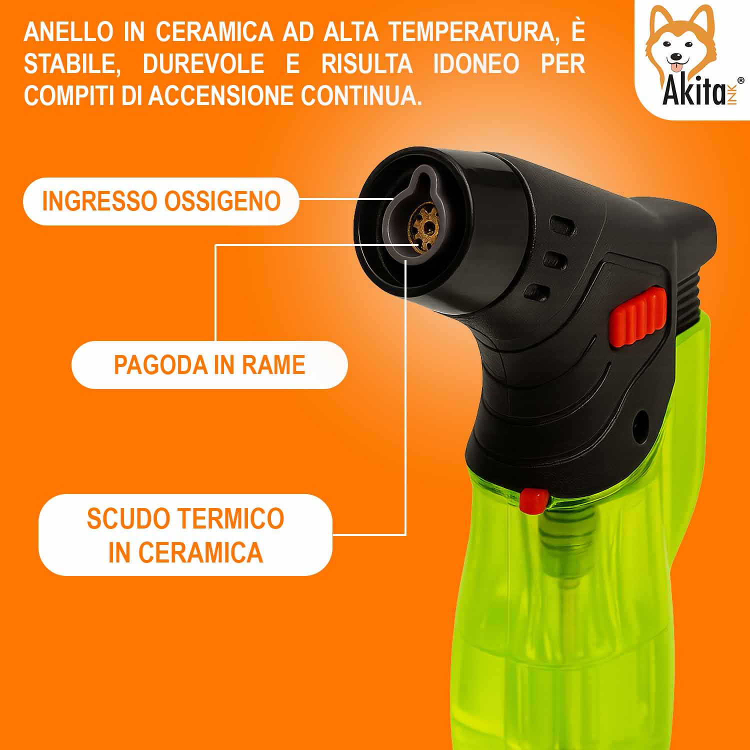 Set 5 Accendigas Antivento Accendini Fiamma ossidrica foto 5