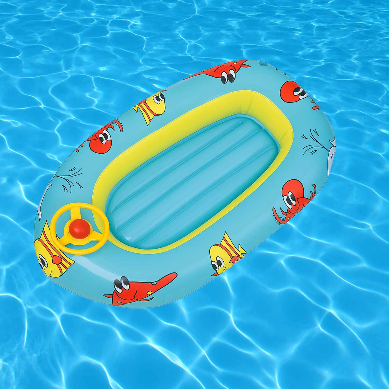 Canotto Gonfiabile Bambini 1153cm - Volante e Fondo Morbido foto 3