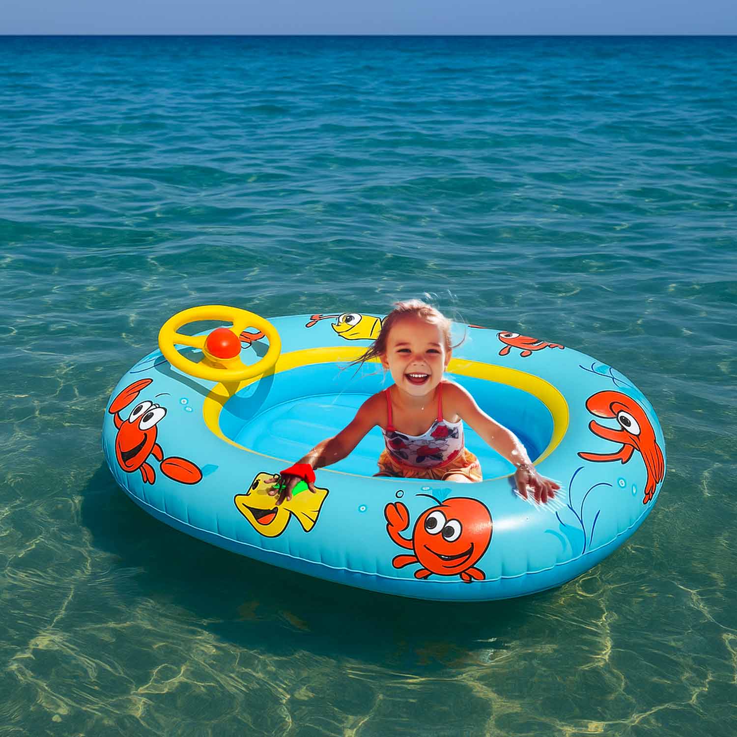 Canotto Gonfiabile Bambini 1153cm - Volante e Fondo Morbido foto 6