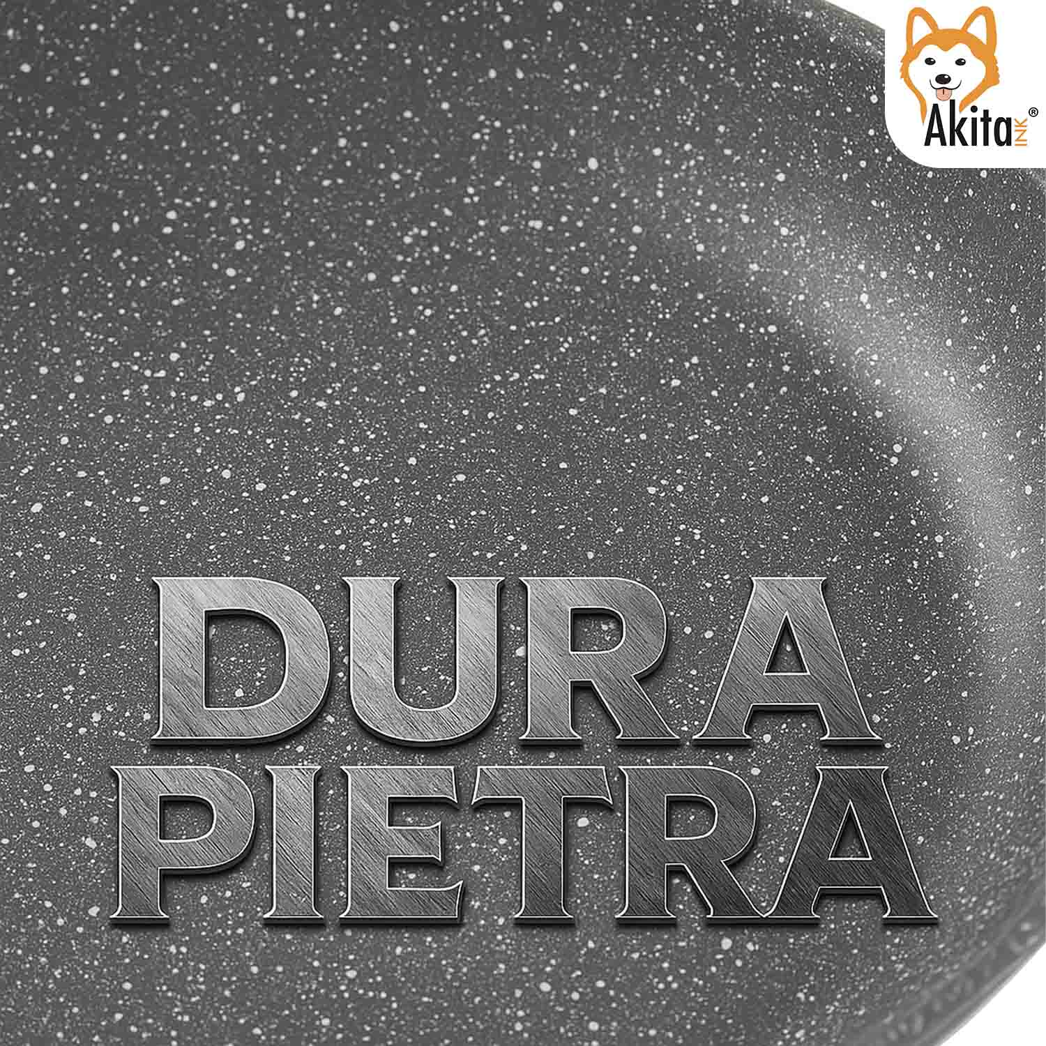 AkitaInk DURAPIETRA Batteria Pentole 10 pz Induzione Completa foto 6