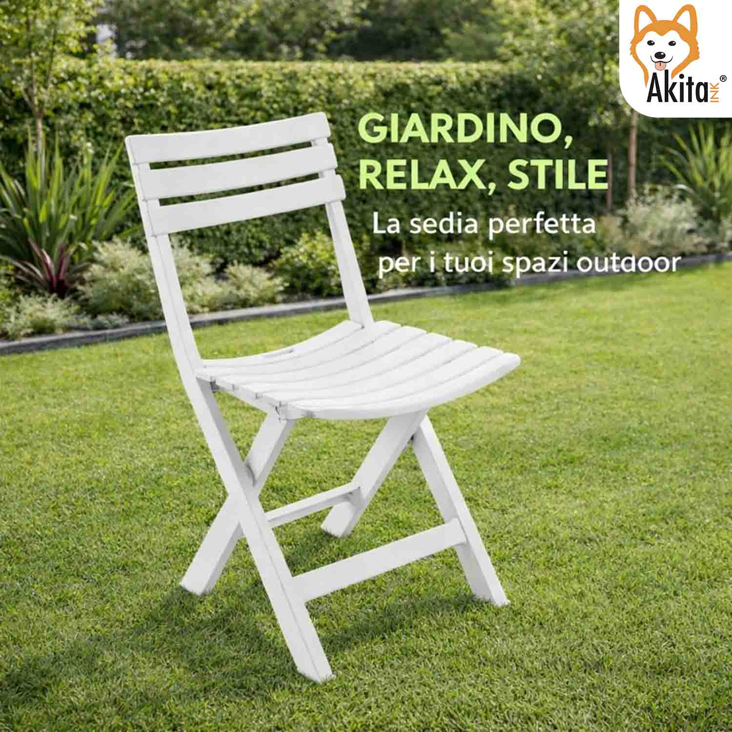 Sedia Birreria in Resina Bianca per Esterno e Interno foto 4