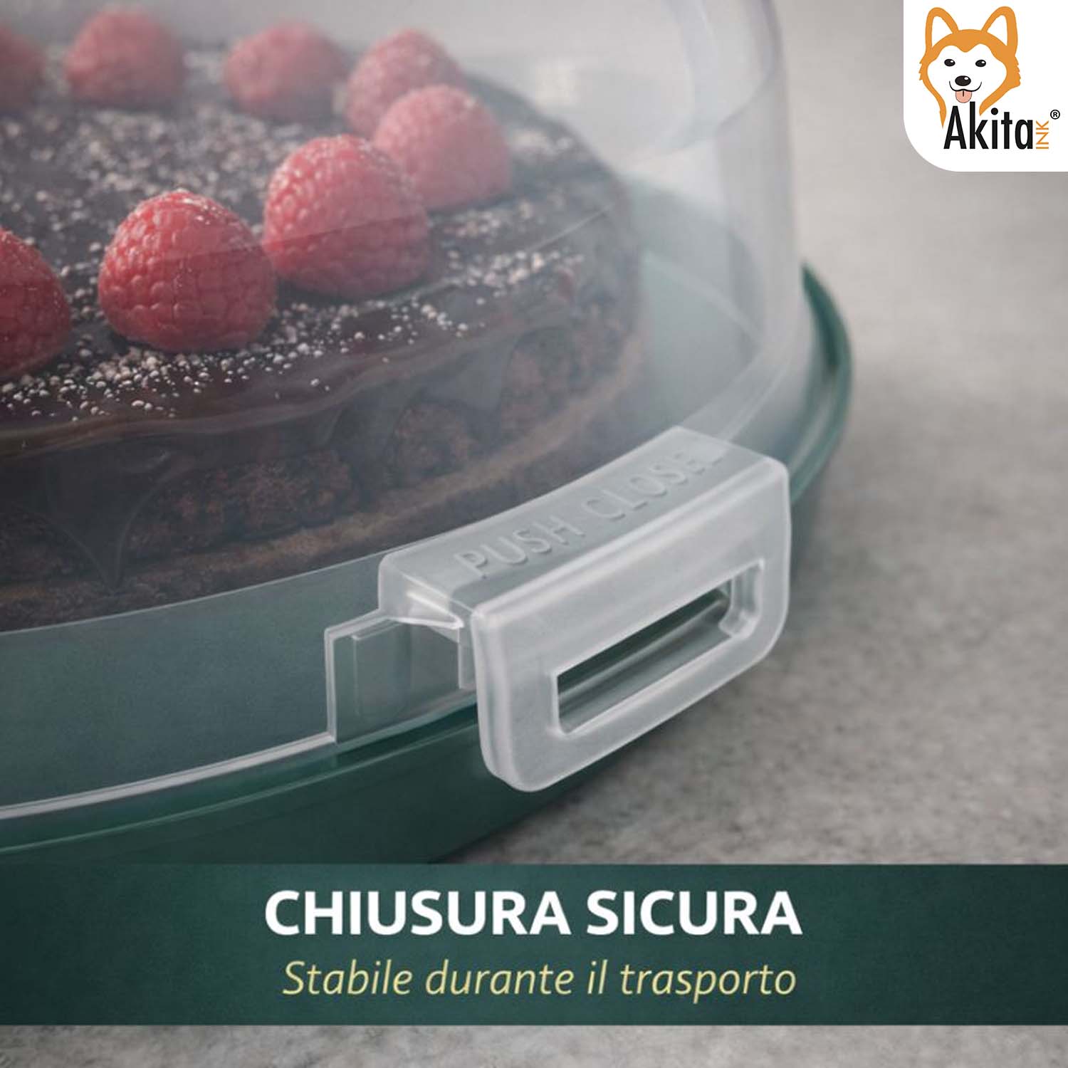 Porta Torta con Coperchio e Manico 30 cm foto 4