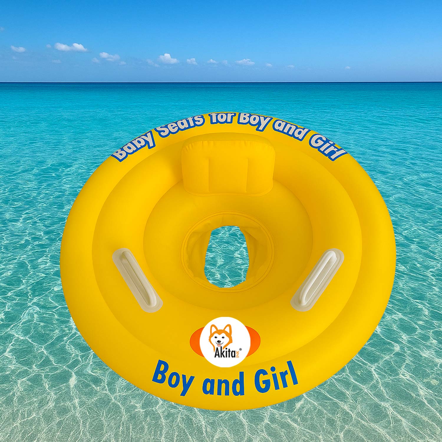 Salvagente Neonato Bambino - Mutandina Rotonda con Maniglie foto 4