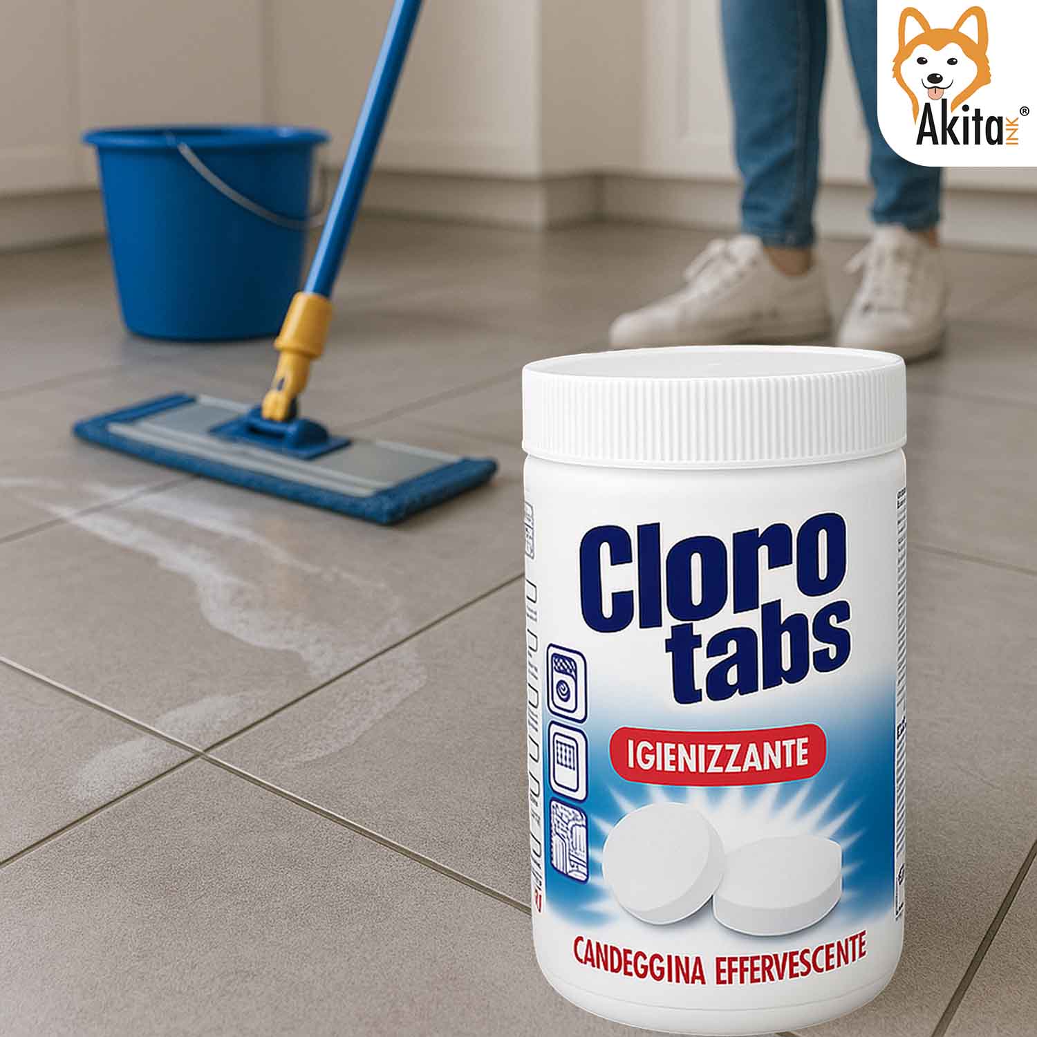 Akitaink Cloro Tabs 1kg - Pastiglie Multiuso Candeggina foto 6