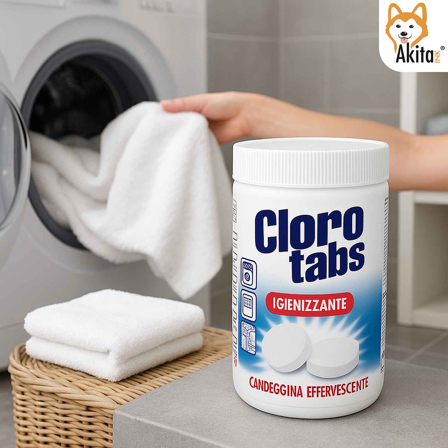 Akitaink Cloro Tabs 1kg - Pastiglie Multiuso Candeggina foto 4