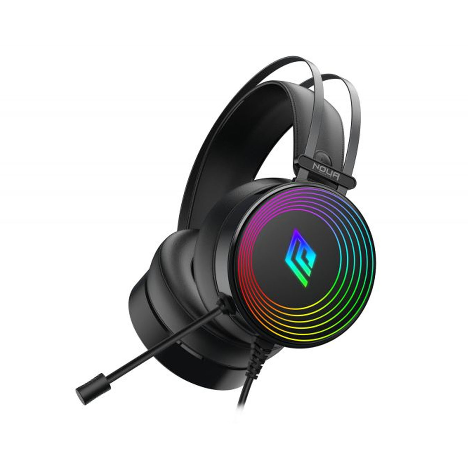Cuffie gaming Noua Crux usb/jack 3.5mm RGB con microfono omnidirezionale foto 2