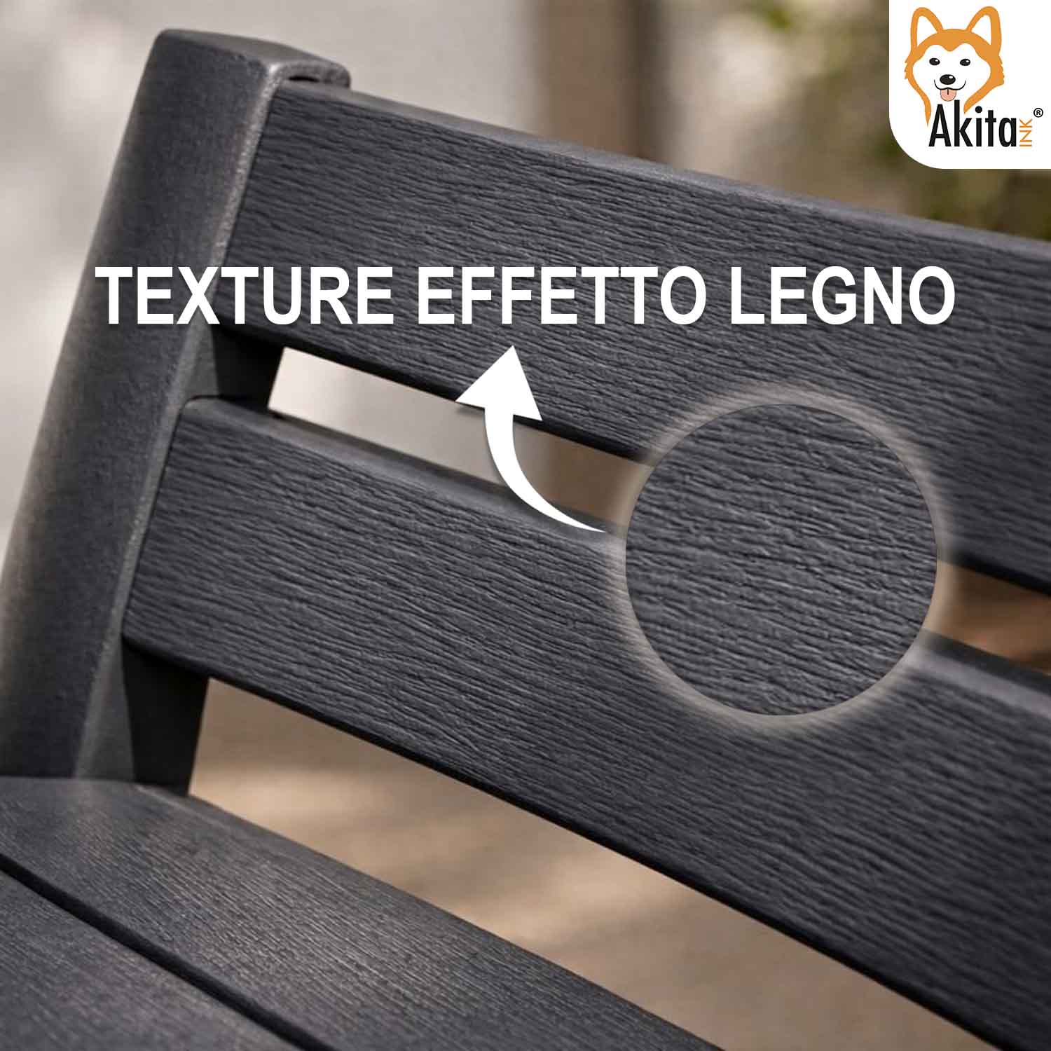 2 Sedie Birreria in Resina Antracite per Esterno e Interno foto 5