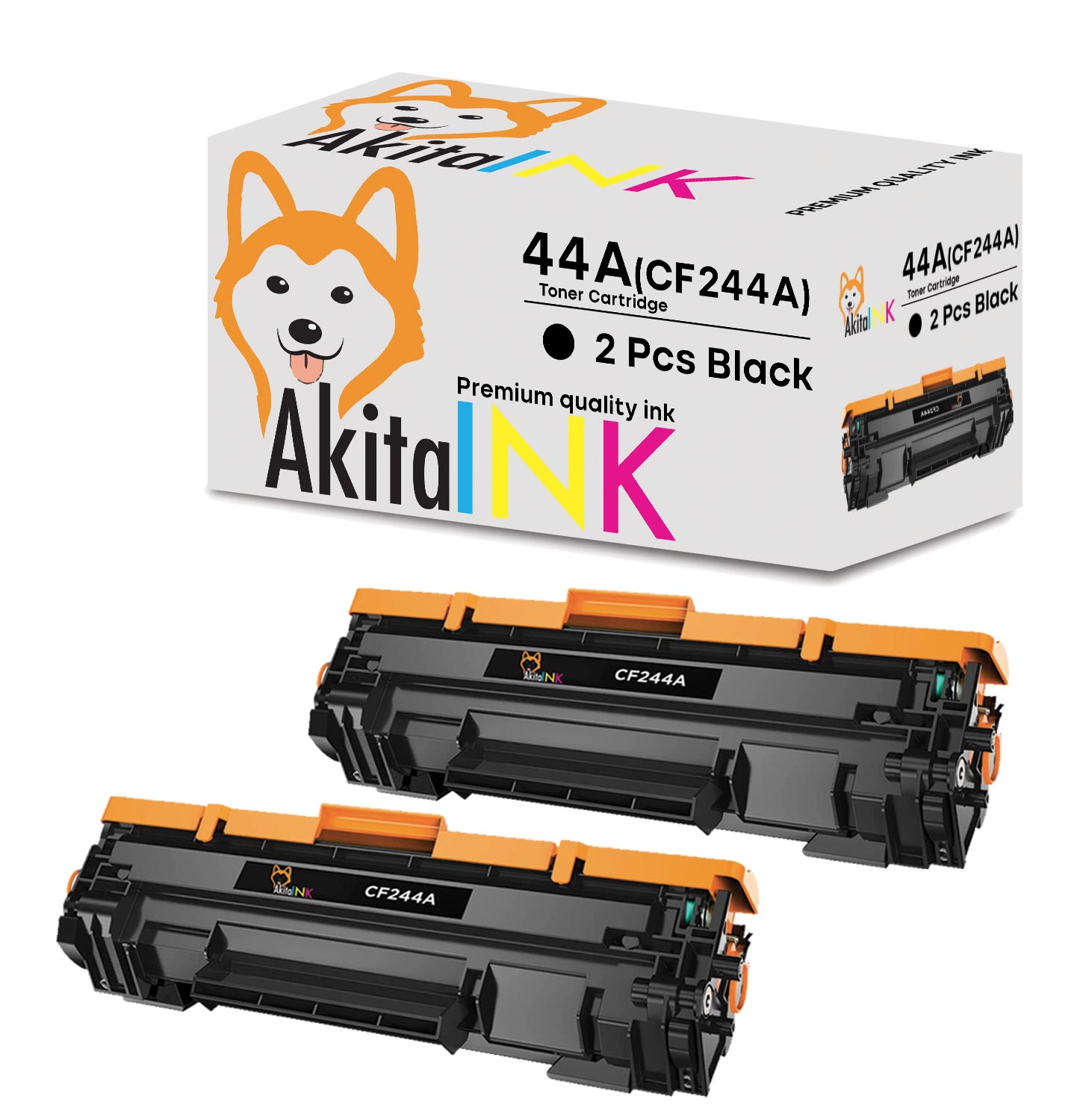 2 toner compatibile per hp 44a cf244a sostituzione con hp laser.