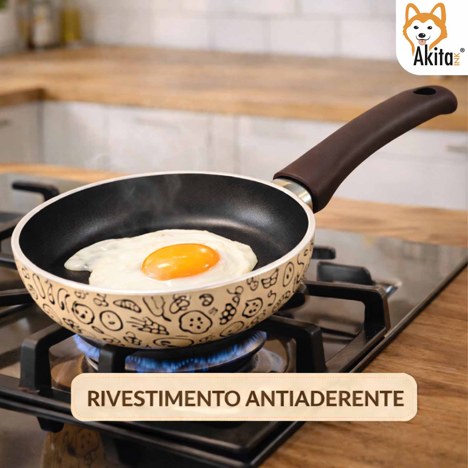 Tris Padelle Pastella 20-24-28 cm Antiaderenti Soft Touch foto 6