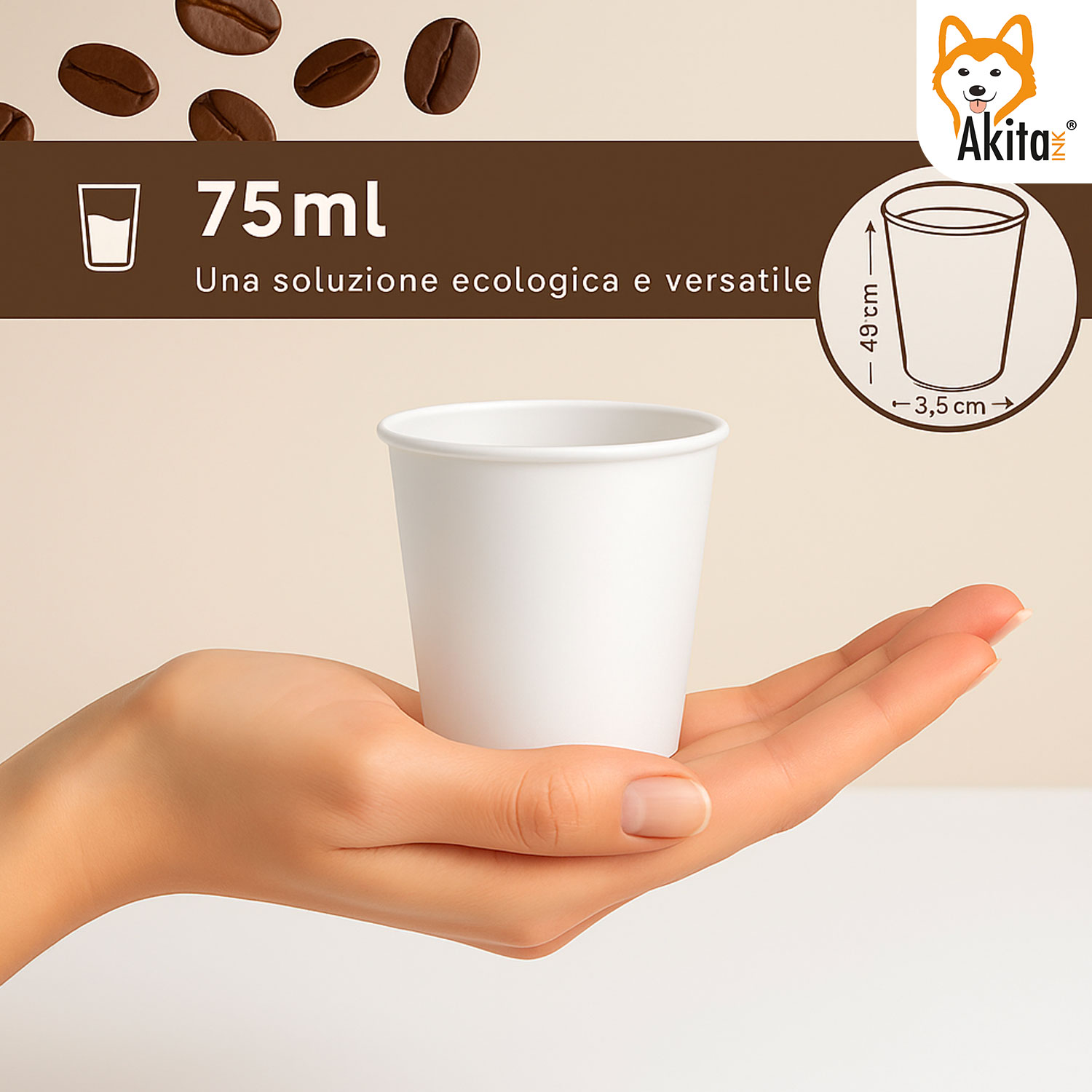Kit Caffè 150 Pezzi – Bicchieri 75 ml, Palettine Zucchero Bustine foto 3