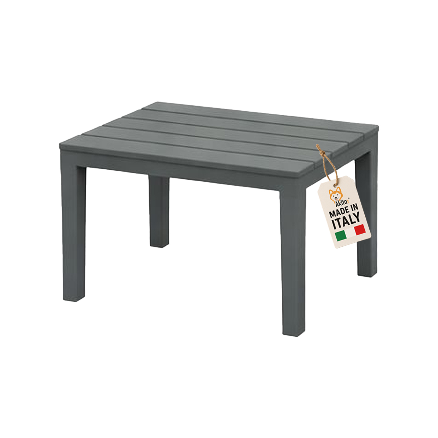 Panca Antracite 60x38,5x45 cm in Plastica foto 2