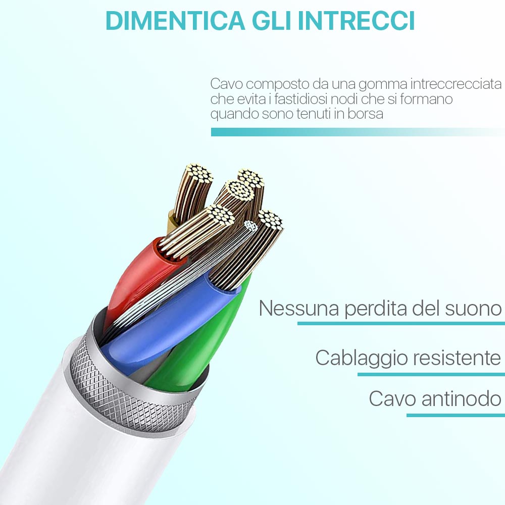 Auricolari con microfono In-Ear isolamento rumore pc smartphone tablet bianco foto 4