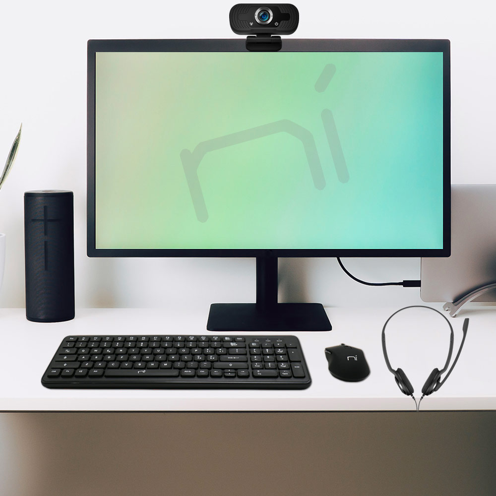 Accessori smart working e didattica a distanza 4in1 mouse tastiera webcam cuffie foto 6