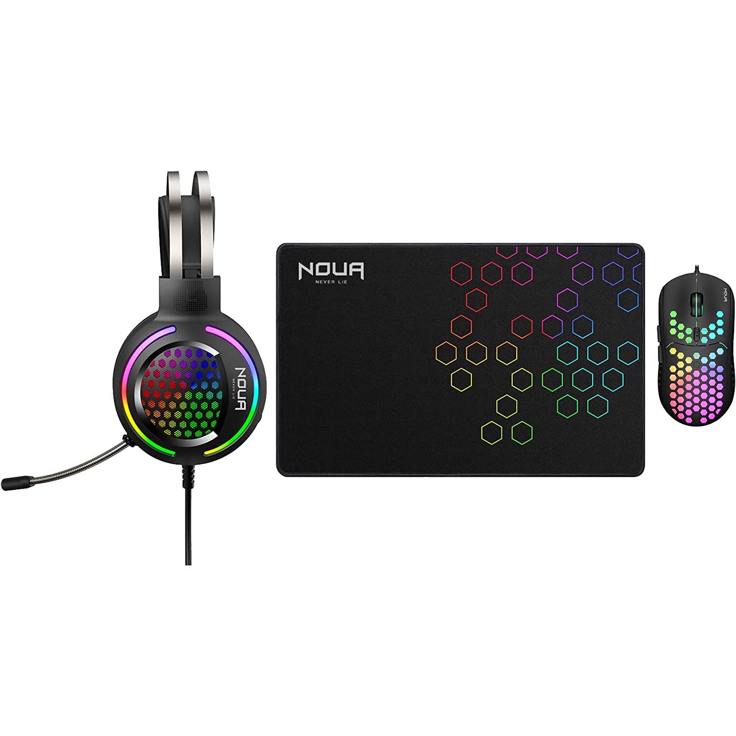 Kit gaming noua uranus 3in1 mouse cuffie tappetino