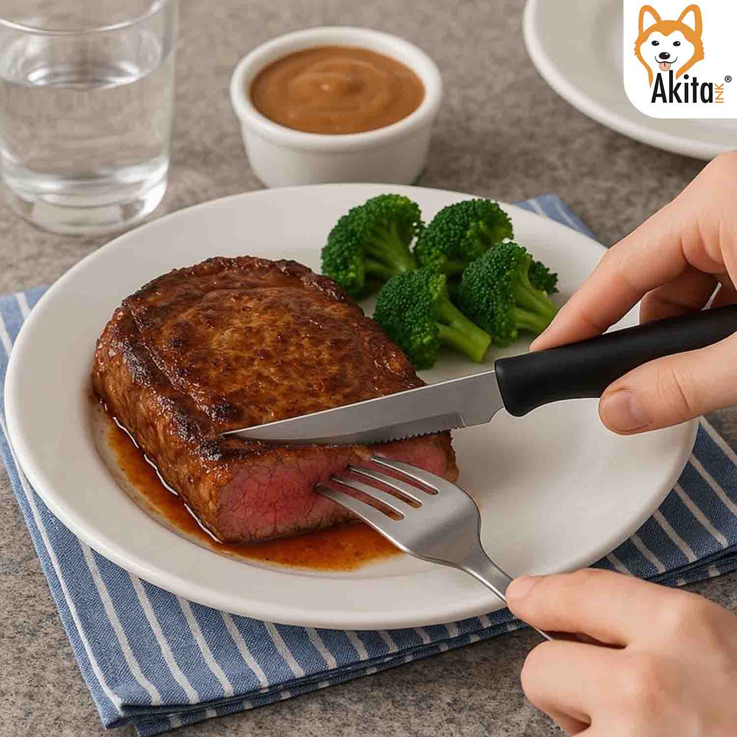 Set 6 Coltelli da Bistecca Lama Dentata Linea TOP foto 3