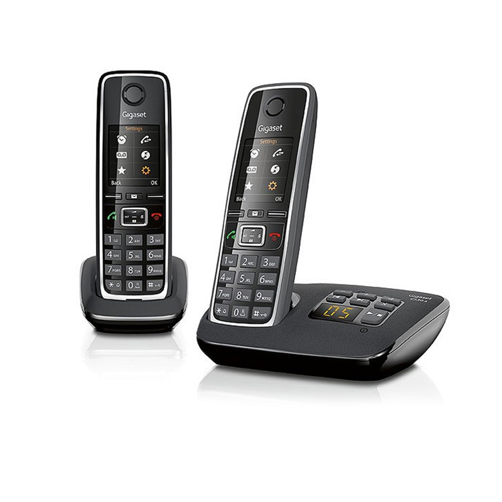 Doppio cordless siemens gigaset C530A duo nero con funzione segreteria foto 2