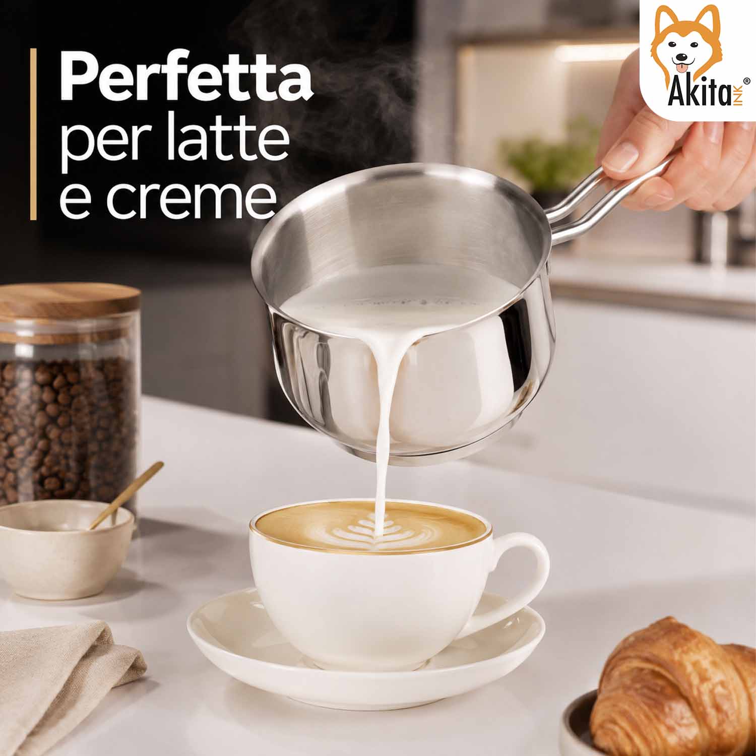 Bollilatte Casseruola Conica Inox 12 cm foto 3