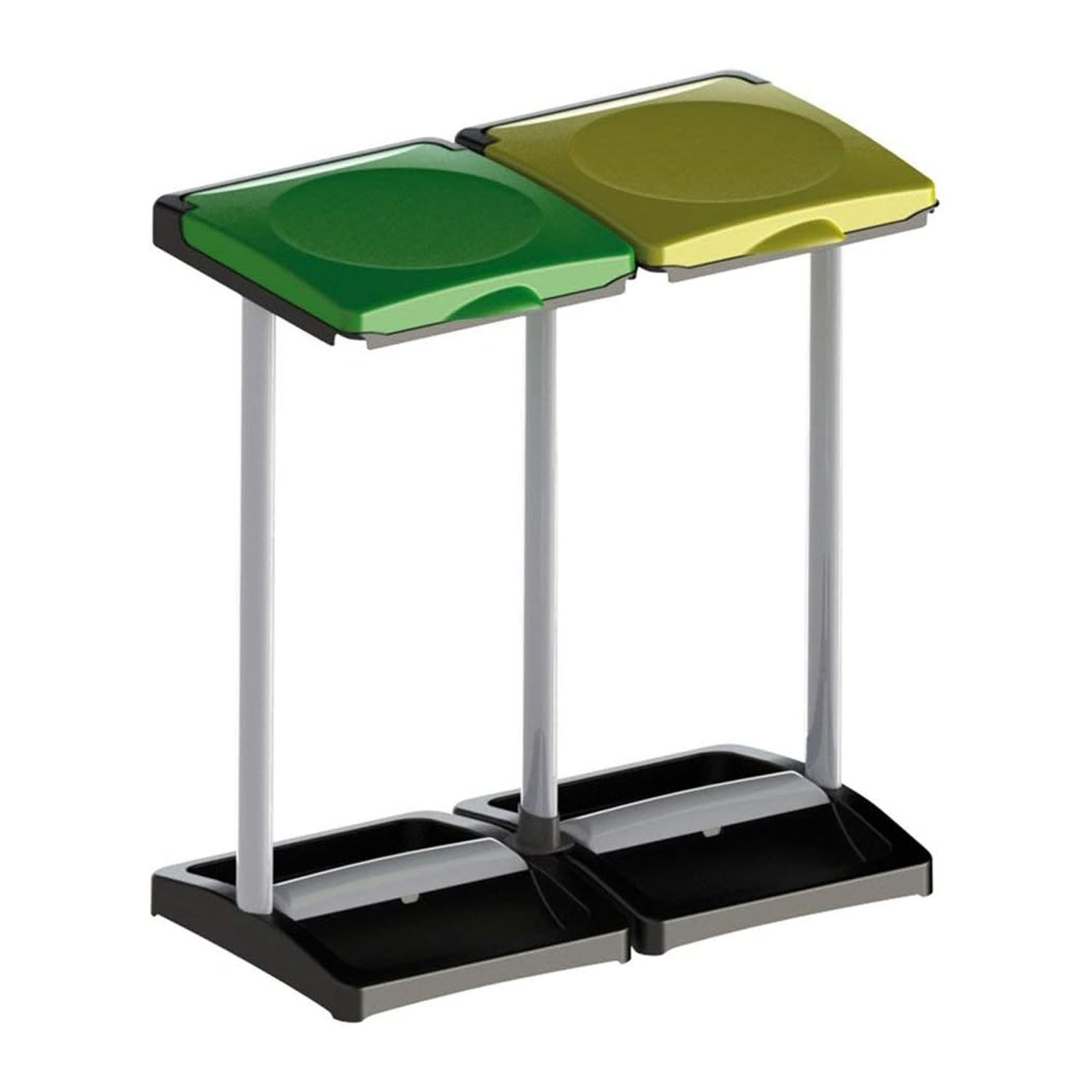 Mongardi Mr.B Bis Pattumiera in Polipropilene Verde/Giallo foto 2