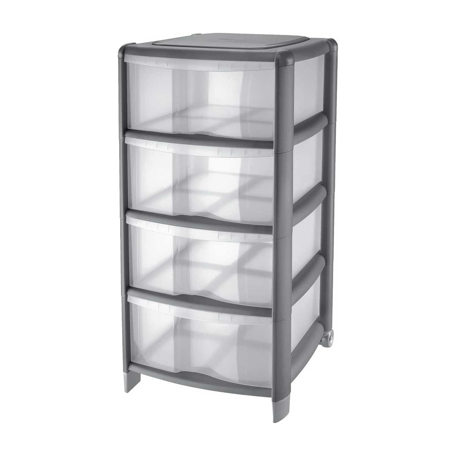 Tontarelli cassettiera bambu4 cass.grigio cm.36x34h.80, grey.