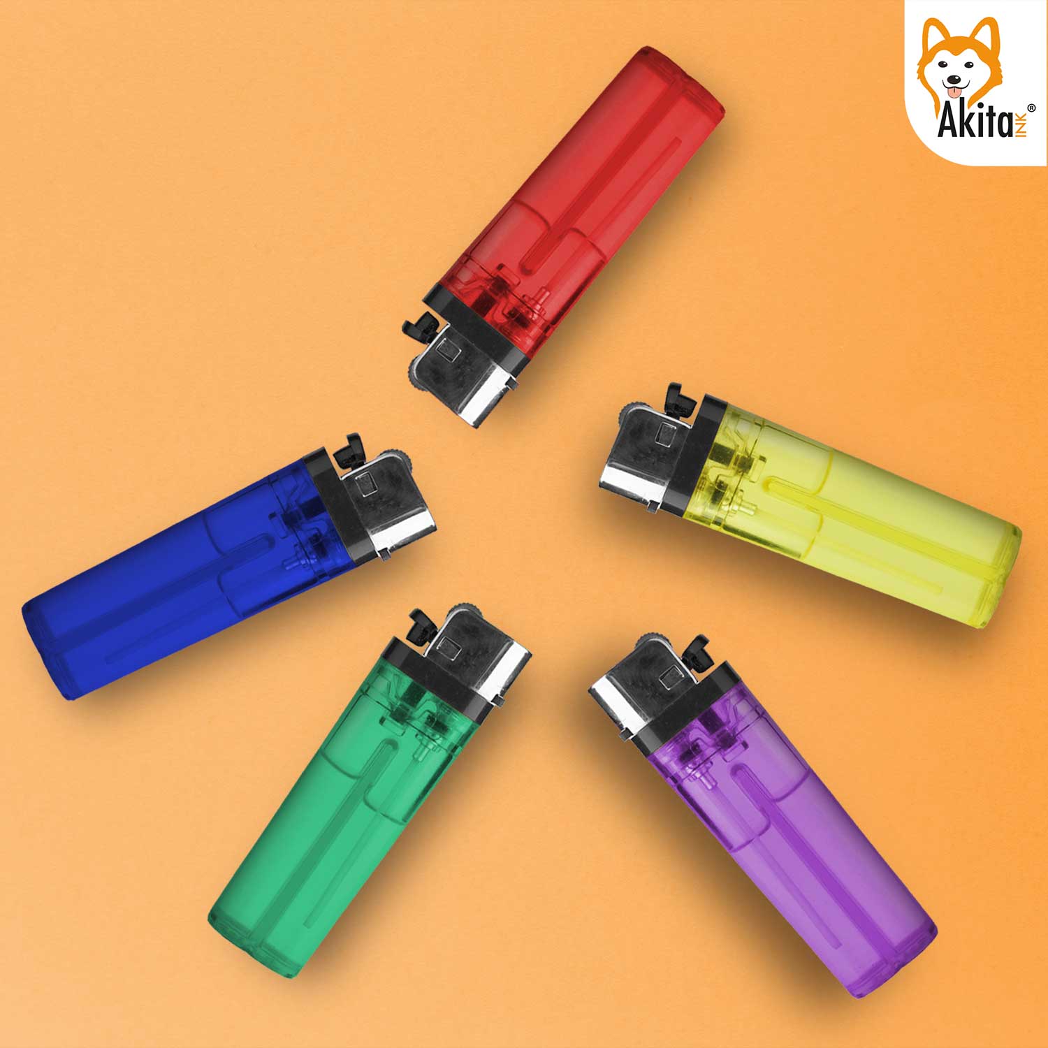 Set da 12 Accendini - Accendino a gas Plastica a Colori foto 4