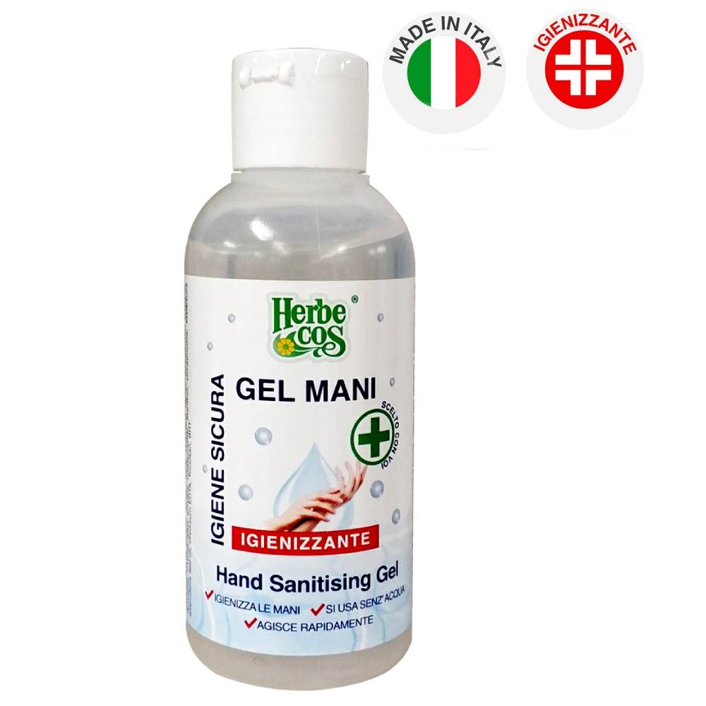 Gel igienizzante mani 120ml antibatterico her becos igiene mani senza acqua