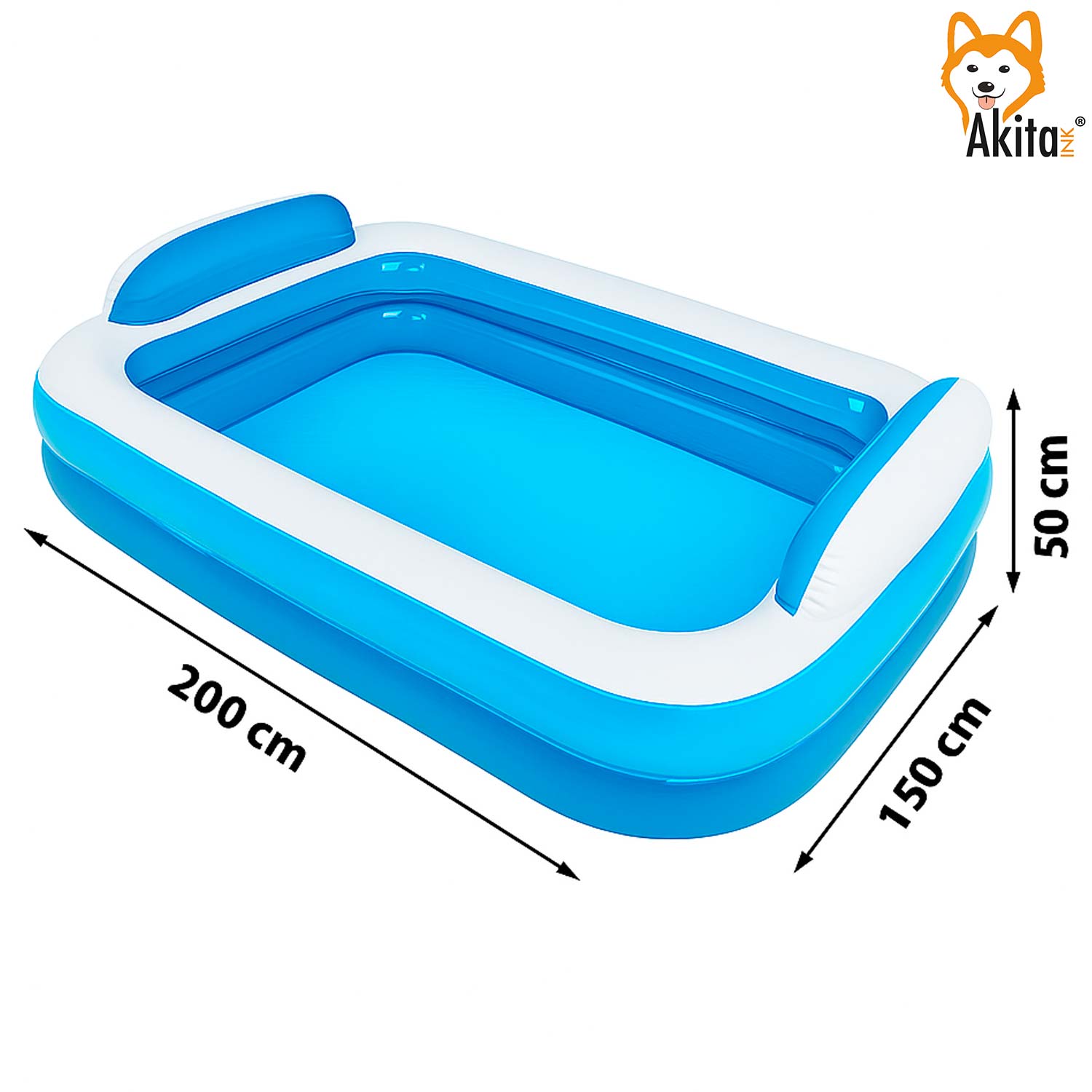 Piscina Gonfiabile Grande 200x150 con Cuscini Soft foto 4