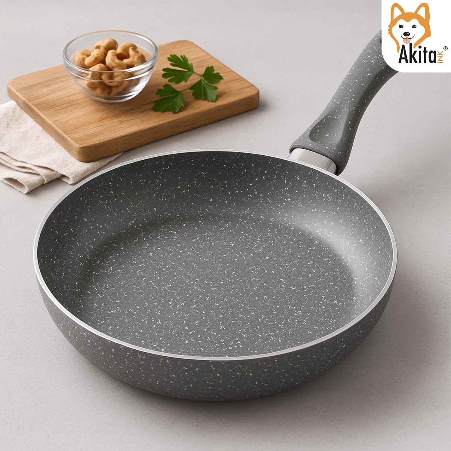 Padella Rara 32 cm Effetto Pietra Antiaderente foto 4