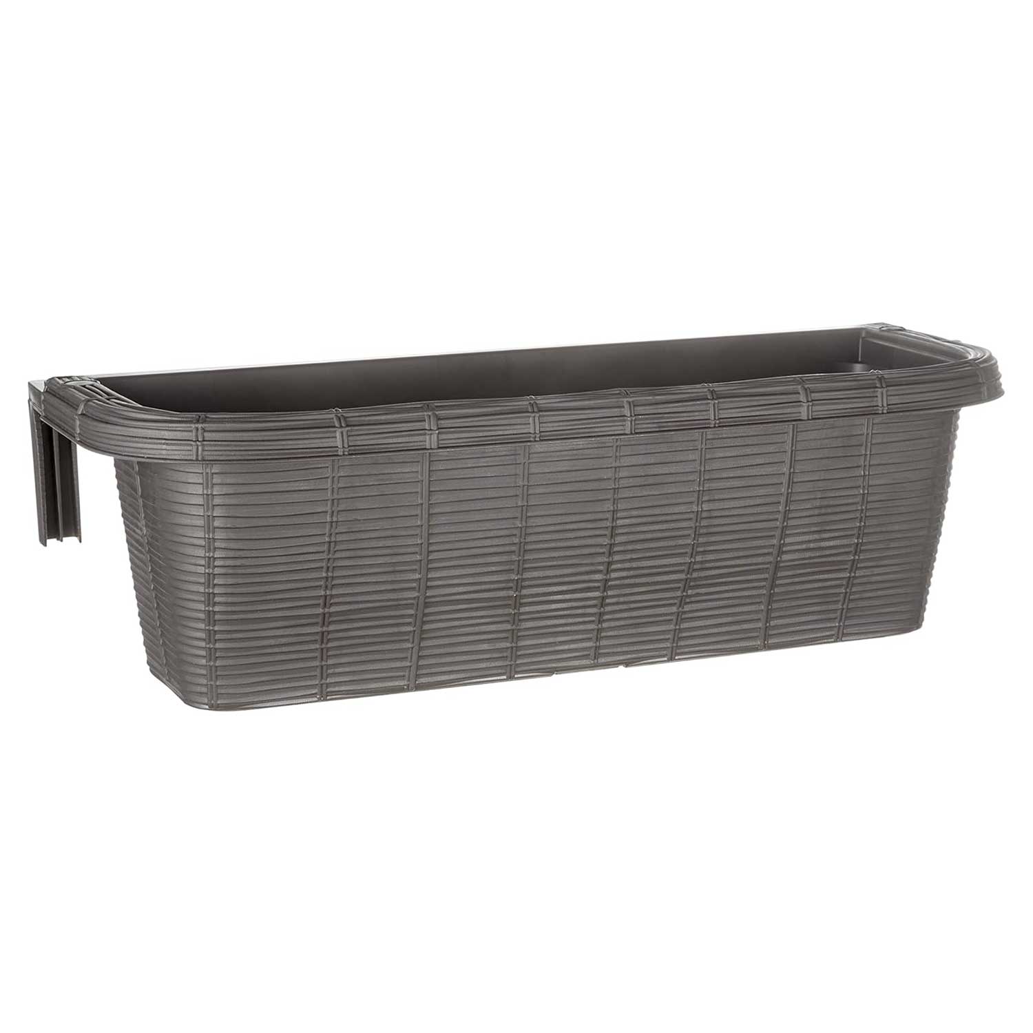 Bama Fioriera Rondine Paglia da balcone, Antracite, 60x20x18.5 cm  foto 2
