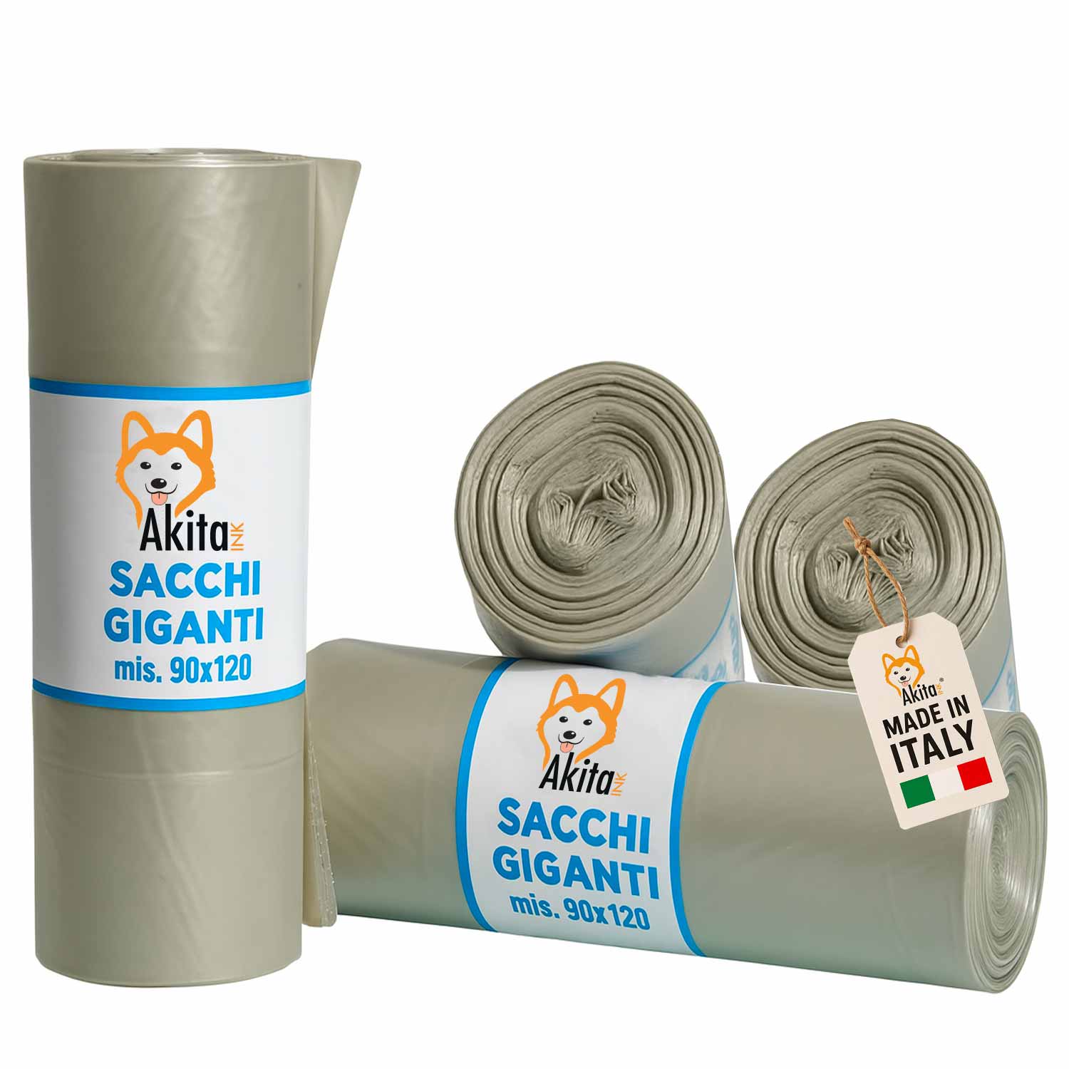 Sacchi Spazzatura Grandi 90x120 Ambra - 40pz foto 2
