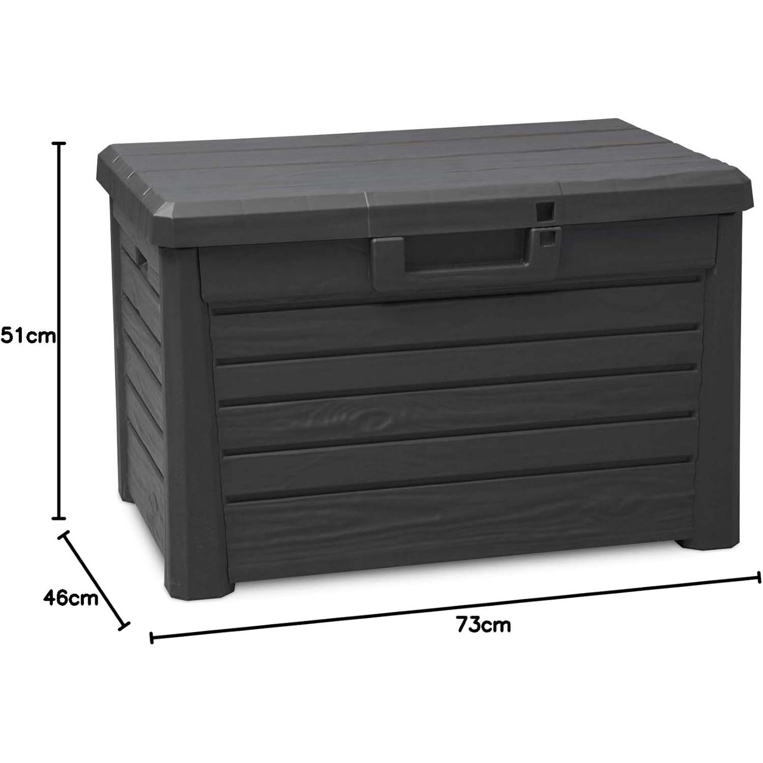 Toomax Compact Box Florida Baule da esterni 120L Antracite foto 4