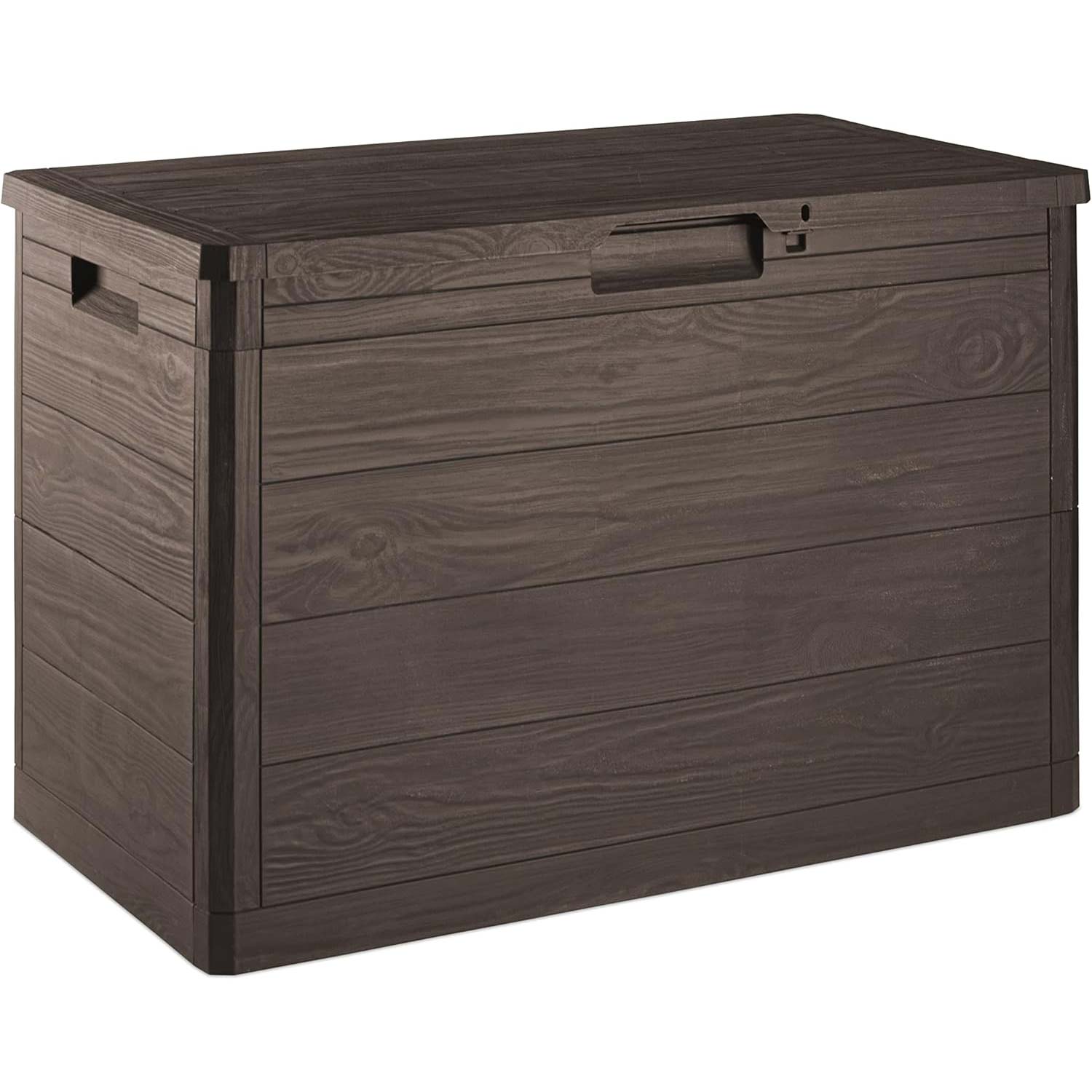 Toomax multibox baule portattrezzi da esterni 160l marrone.