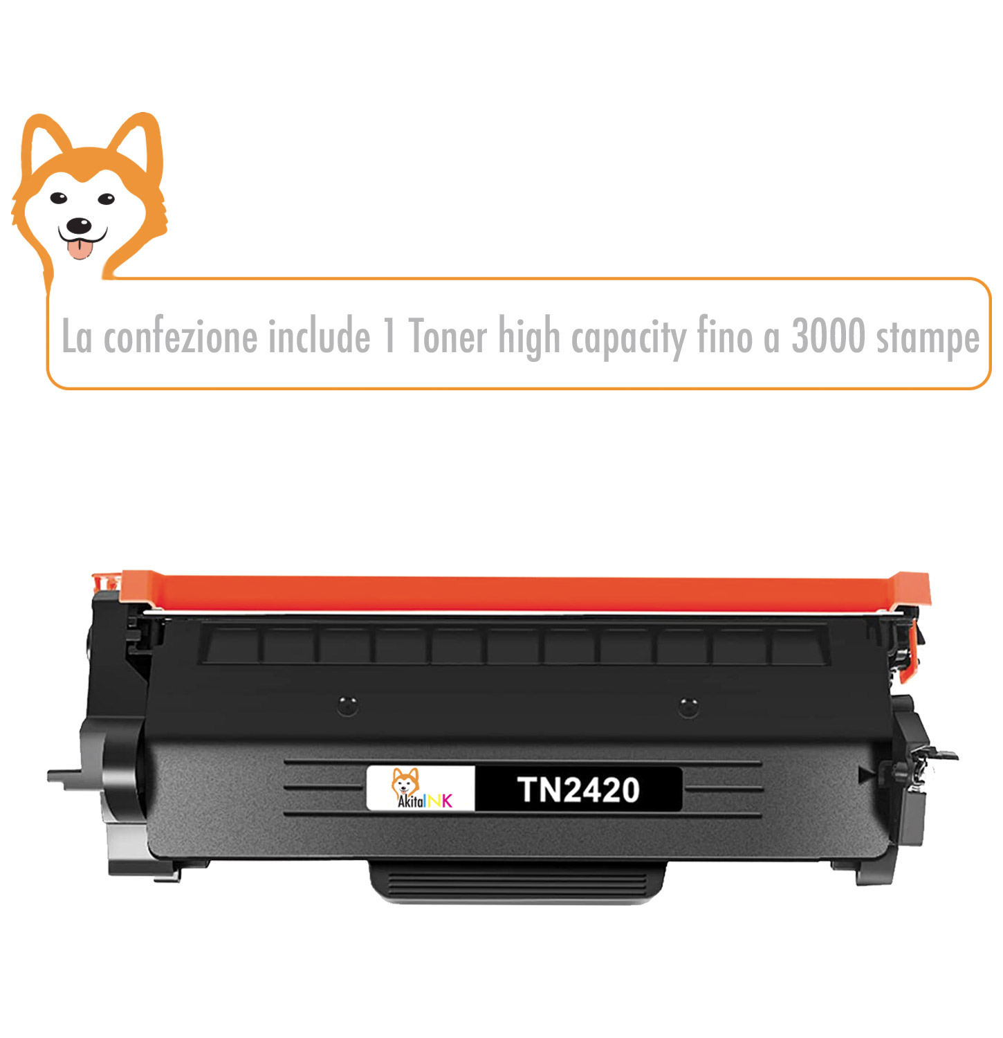 Cartuccia toner brother TN2420 compatibile premium 3000 stampe foto 3